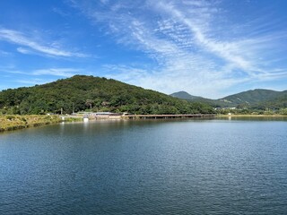 Obraz premium 경기도 의왕시 백운호수 풍경