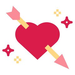 cupid flat icon style