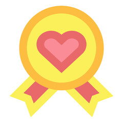 ribbon flat icon style