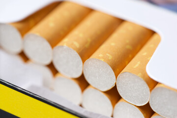 Cigarettes in a pack