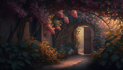 Obraz premium Translation of Bliss through Colors and Nature Scenics