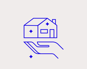 Concept of rent house vector illustration in a flat style for website, mobile app, banner, ui ux design, web design, business, marketing, landing page, infographics, mockup, web development
