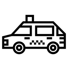 taxi line icon style