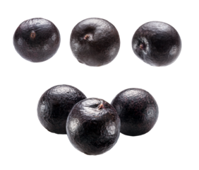 fruta açaí em fundo transparente - fruta da Amazônia açaí