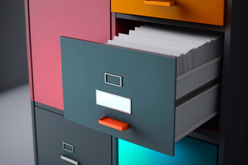 Filing Cabinet. Generative AI