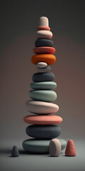 Obraz premium Stacks of stones