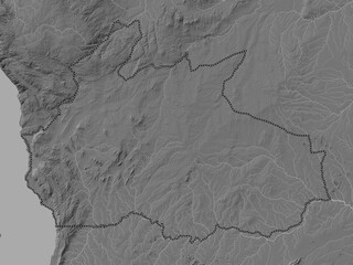 Ruvuma, Tanzania. Bilevel. No legend