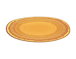 Vector illustration of carpet in the bathroom.