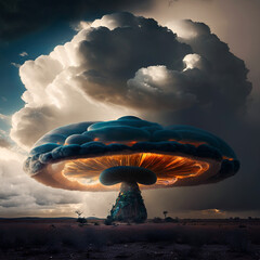 mushroom cloud, Generative Ai