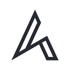 Letter A logo consep icon template