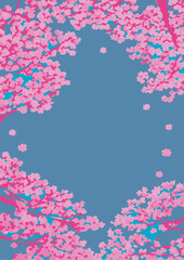 Set of backgrounds for text to the spring cherry blossom. Spring Women's Day. set of spring wedding backgrounds.