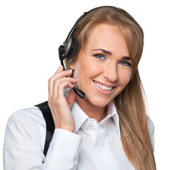 young customer service agent