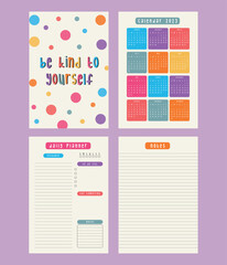 Colorful Daily Planner Template
