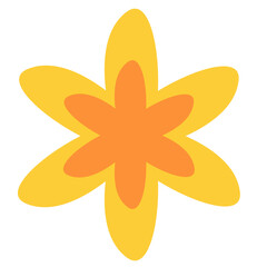 Flower plant botanical decoration