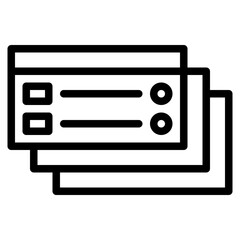 layers line icon style