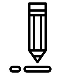 pencil line icon style