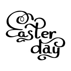 Set of handwritten lettering quote of Easter phrase. Vector hand drawn holiday calligraphy