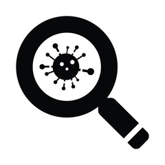 Fototapeta premium Virus Search Icon