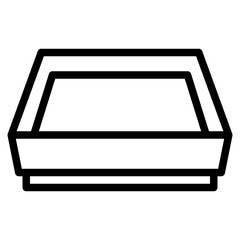 tray line icon style