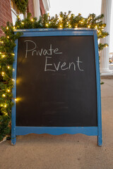 private event sign