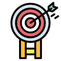 target filled outline icon style
