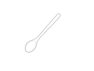 Silver spoon isolated on white background.Spoon and fork vector illustration for restaurant icon isolated on white background.Wooden spoon on white background.Clean shiny metal spoon isolated on white