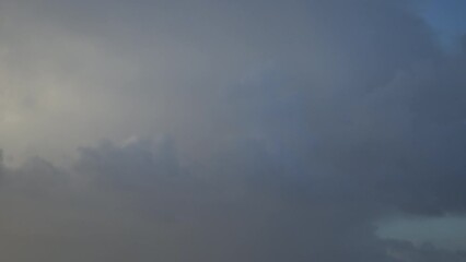 Moody time-lapse of gray skies and clouds