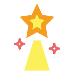 star flat icon style