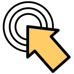 Cursor hand clicking finger arrow computer