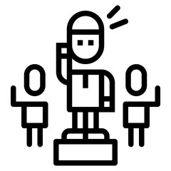 leader line icon style