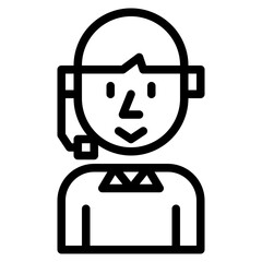 support line icon style