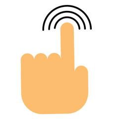 Cursor hand clicking finger arrow computer