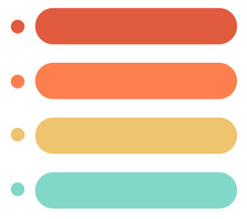 List menu infographic