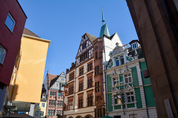 Fototapeta premium Houses in the old town of Freiburg im Breisgau, Germany