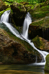 walking along the river of Austria