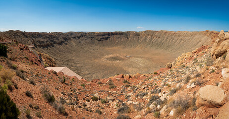 Fototapeta premium View into the Large Impact Site at Meteor Crater