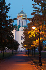 Cathedral of the Holy Great Martyr Catherine at night