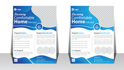Luxury Home for Sale and Modern Home Sale Flyer Template