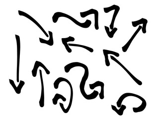 Arrows pointing Japan pen