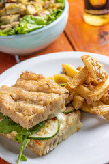 sadwich vegetariano / focaccia sandwich