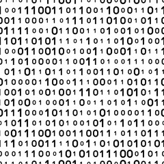 Binary code seamless pattern