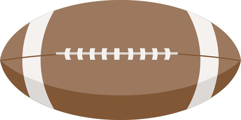 American Football Ball Illustration