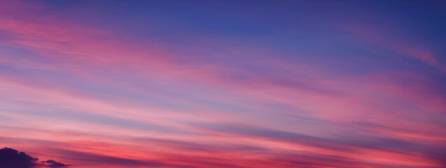 beautiful red cloudy sky at sunset