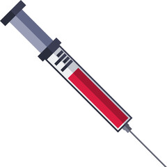 Syringe With Needle Illustration
