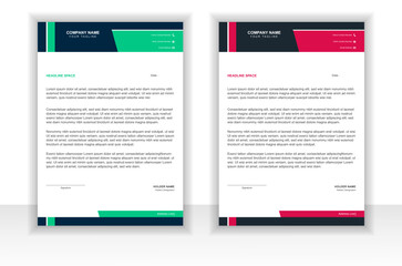 Attractive and modern letterhead design 