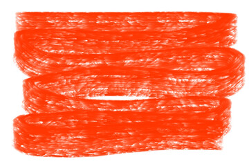 Red  watercolor on transparent background. Png image.