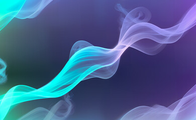 Abstract digital wave of Futuristic Technology background. Ai generated image.