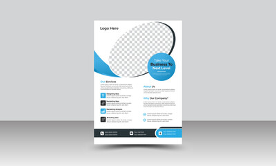 
Creative Corporate & Business Flyer. Business brochure flyer design a4 template. 