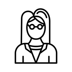 Female Teacher Icon Design