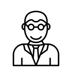 Male Professor Icon Design